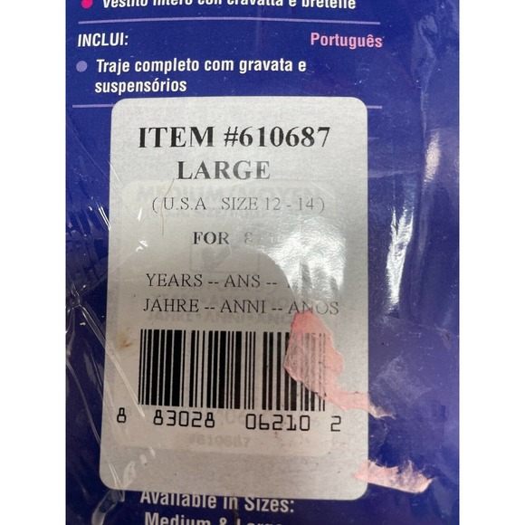 Rubie's Halloween Concepts Children's Size Large (12-14) Hobo Clown Costume NEW - Picture 10 of 11